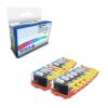 18 Colour Canon Compatible PGI-5BK, CLI-8BK, CLI-8C, CLI-8M and CLI-8Y Ink Cartridges