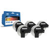 5x Brother DK-22205 White Compatible Label Rolls