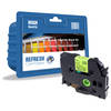 Brother TZeC31 Black On Fluorescent Compatible Yellow Tape