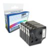 5x Dymo 45010 Black on Clear 12mm Compatible Label Tapes