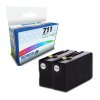 HP 711 Black Compatible Ink Cartridge Twin Pack
