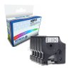 5x Dymo 45013 Black on White Compatible Label Tapes