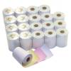 76x70mm 20m Till Rolls, 12.7mm Core, White, Pink & Yellow 3 Ply