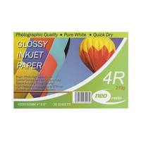 Neo Media 4R Glossy 10cm x 15cm (6x4") Inkjet Photo Paper 210gsm - 30 Sheets