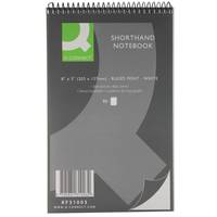 Q-Connect Feint Ruled Shorthand Notebook 80 Leaves / 160 Pages 203x127mm KF31003