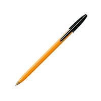 Bic Orange Fine Ball Point Pen - Black Ink - Single Pen