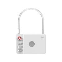 MiLi MiLock Combination Padlock Item Locator for Apple "Find My" Compatible White