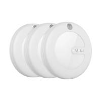 Mili MiTag Keyring Item Locator Apple "Find My" Compatible White Pack of 3