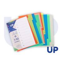 UP A4 Polypropylene Index Dividers 1-10 Set (UP0046)