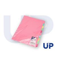 UP Subject Divider A4 10 Part, Pastel Colours (UP0040)