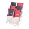 Deflecto 3 Tier 6 Pocket 1/3 A4 Portrait Slanted Free Standing or Wall Mounted L