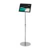 Deflecto A4 Bevelled Edge Floor Standing A4 Sign Holder - Adjustable Portrait &