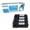 Rainbow Pack of Remanufactured Dell 2150 Toner Cartridges