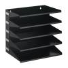 Durable 5-Tier Recycled Metal Sorting Rack with Optional Wall Mounting