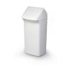 Durable DURABIN Plastic Waste Recycling Bin Rectangular 40 Litre with White Lid