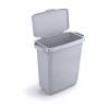 Durable DURABIN Plastic Waste Recycling Bin 60 Litre Rectangular Grey with Grey