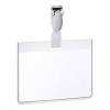 Durable Security Name Badge 60x90mm with Plastic Clip Includes Blank Insert Card