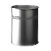 Durable Waste basket 15 L Round Metal Metallic
