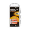 Duracell Activair 1.45A Hearing Aid Batteries Number 13 (Orange) - Pack of 6