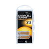 Duracell Activair 1.45A Hearing Aid Batteries Number 312 (Brown) - Pack of 6