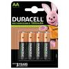 Duracell Recharge Plus, Pack of 4 AA Rechargeable Batteries 1300 mAh