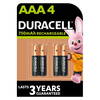Duracell Recharge Plus, Pack of 4 AaA Rechargeable Batteries 750 mAh
