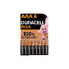 Duracell Plus AAA 8 Pack Alkaline Batteries