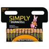 Duracell Simply Alkaline Pack of 12 AAA Batteries