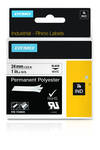 Dymo 1734523 Black On White Original 24mm x 5.5m Industrial Permanent Polyester