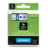 Dymo D1 Blue on Clear 12mm x 7m Label Cartridge