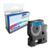 Dymo D1 Black on Blue Compatible 12mm x 7m Label Cartridge