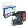 Dymo D1 Black on Red Compatible 12mm x 7m Label Cartridge