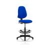Dynamic Eclipse Plus II Office Chair Hi Rise Kit Padded Seat Padded Backrest Blu