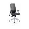 Dynamic Onyx Office Chair with Arms without Headrest Bonded Leather (OP000099)
