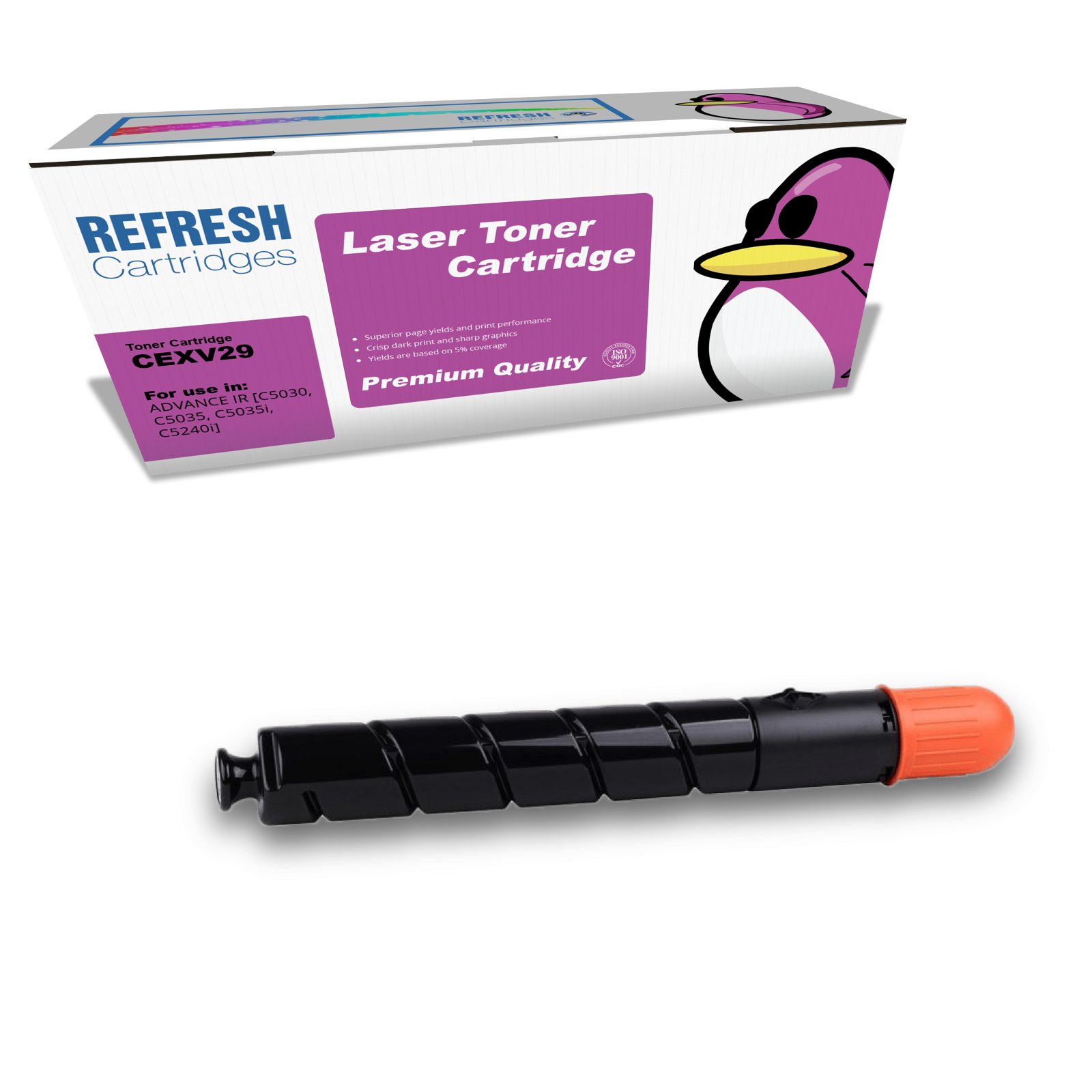Remanufactured C-EXV29M (2798B002AA) Magenta Toner Cartridge Replacement for Canon Printers