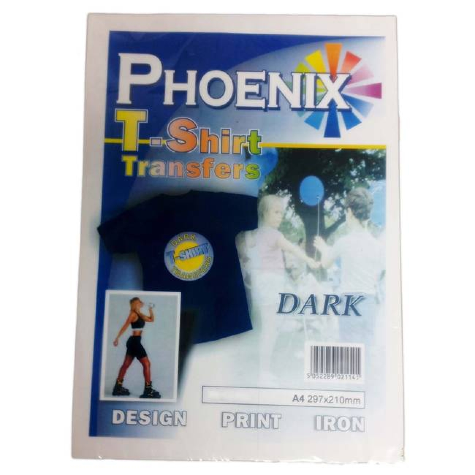 Phoenix Iron On A4 T-Shirt Transfer Paper for Dark T-Shirts - 5 Sheets