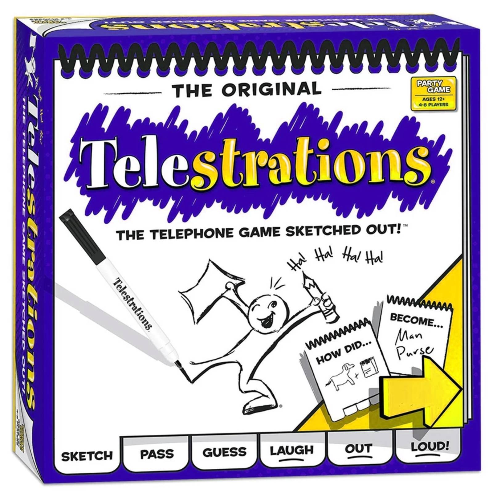 Telestrations Drawing And Guessing Hilarious Quick Fire Party Game by USAopoly
