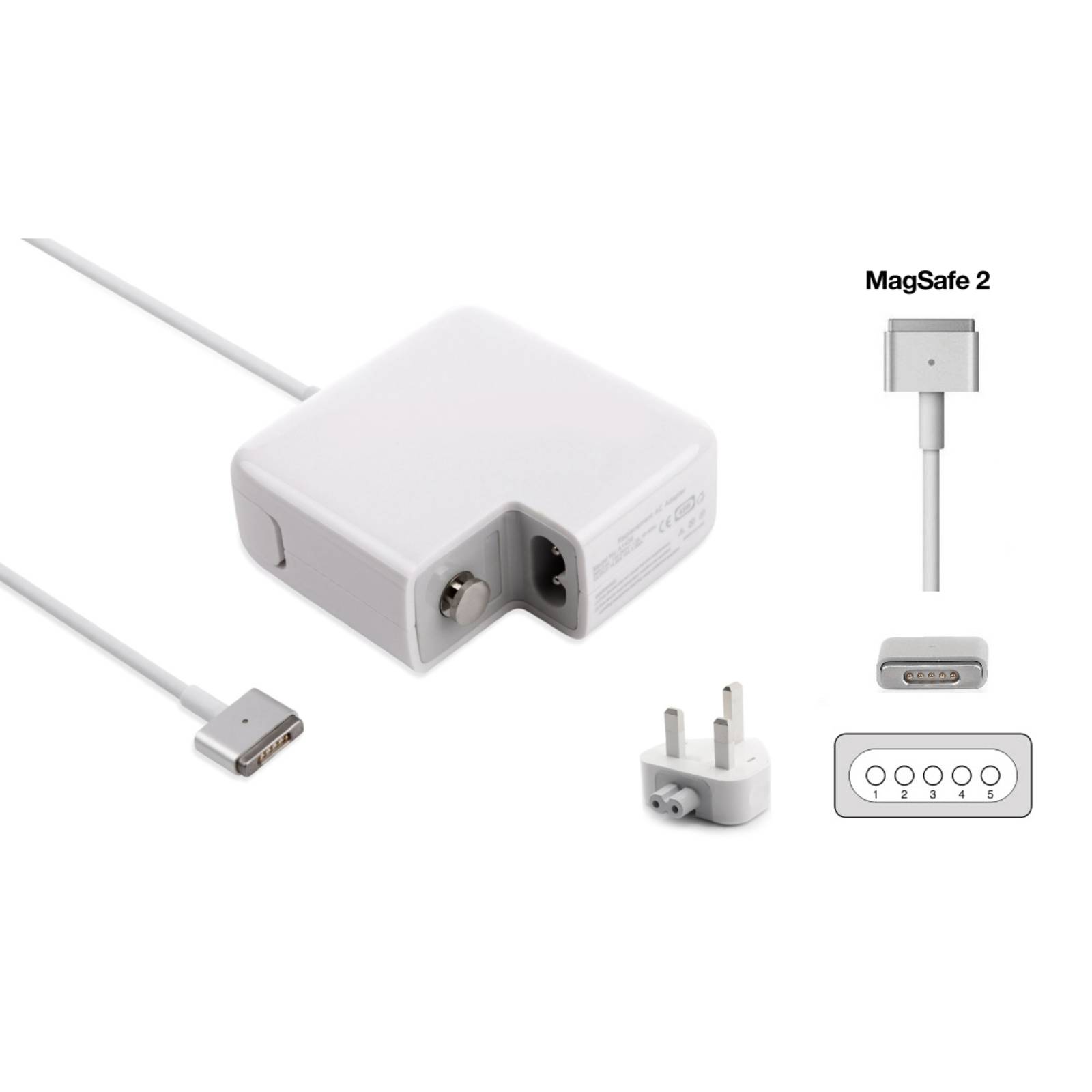 Compatible 20v (Apple Mac Compatible 20v 4.25A 85W Magsafe 2 Power Adaptor for MacBook Pro with Retina display)