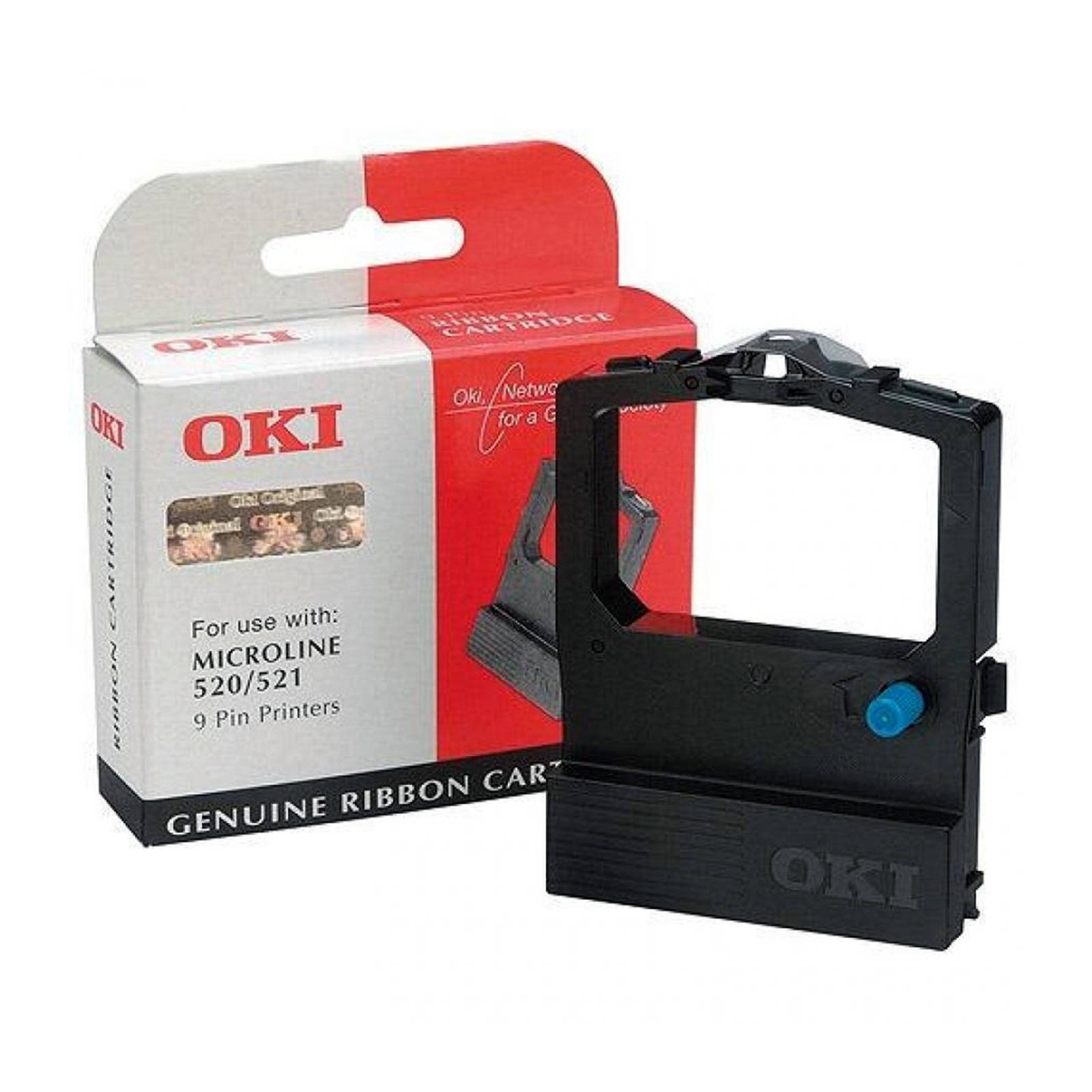 Original OKI Microline 9002315 Black Fabric Ink Ribbon Cartridge (09002315)