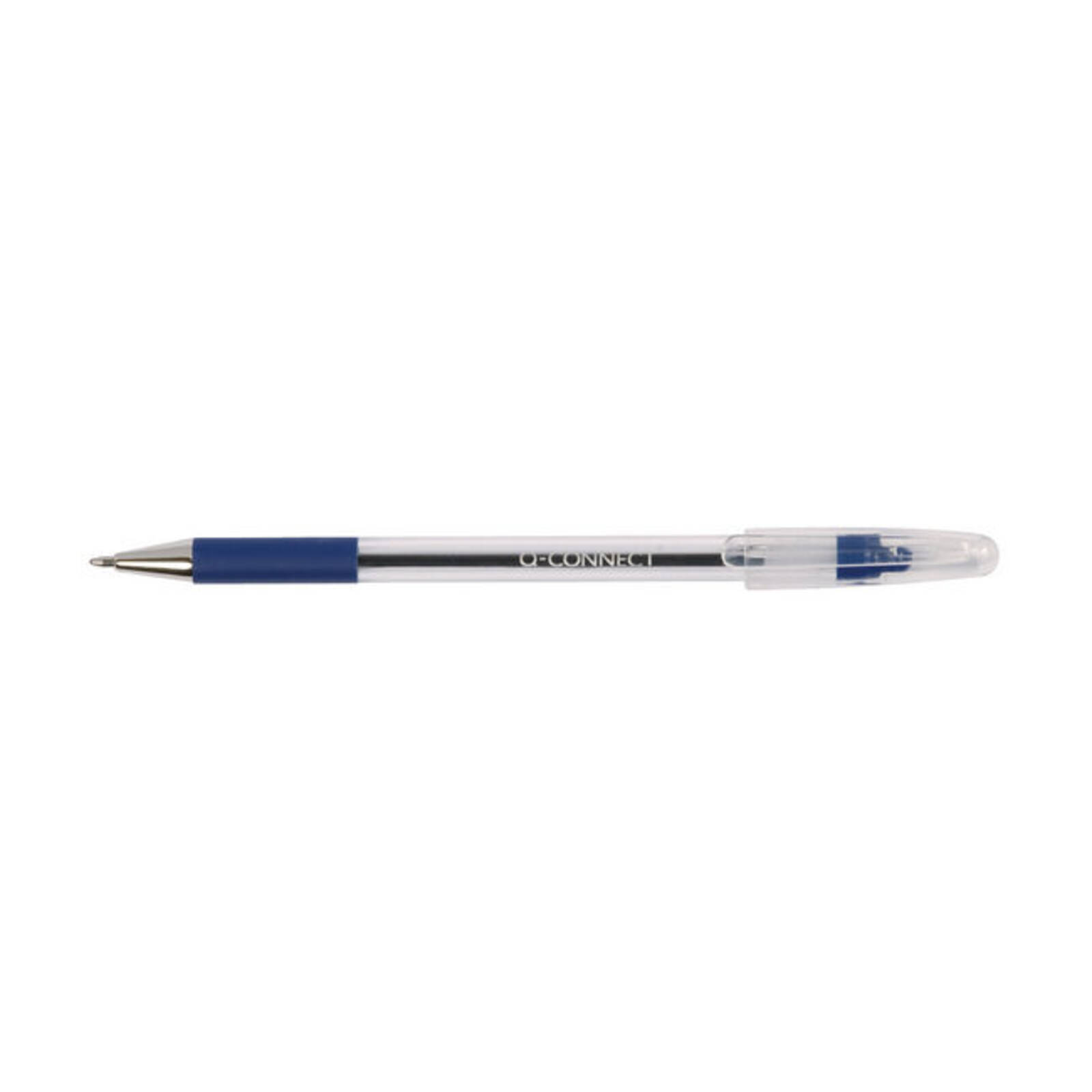 Q-Connect Grip Stick Ballpoint Pen Medium - Blue - Pack of 20 (KF02458)