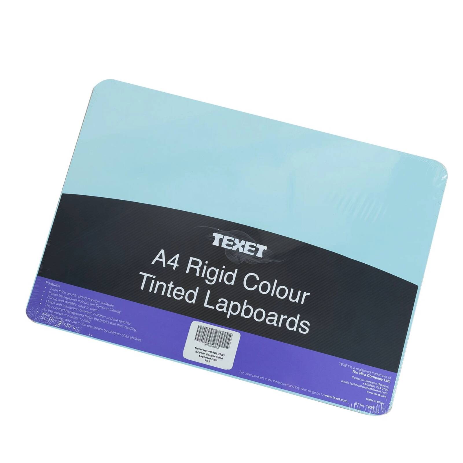 Texet A4 Rigid Double-Sided Lapboard Blue Pack of 5