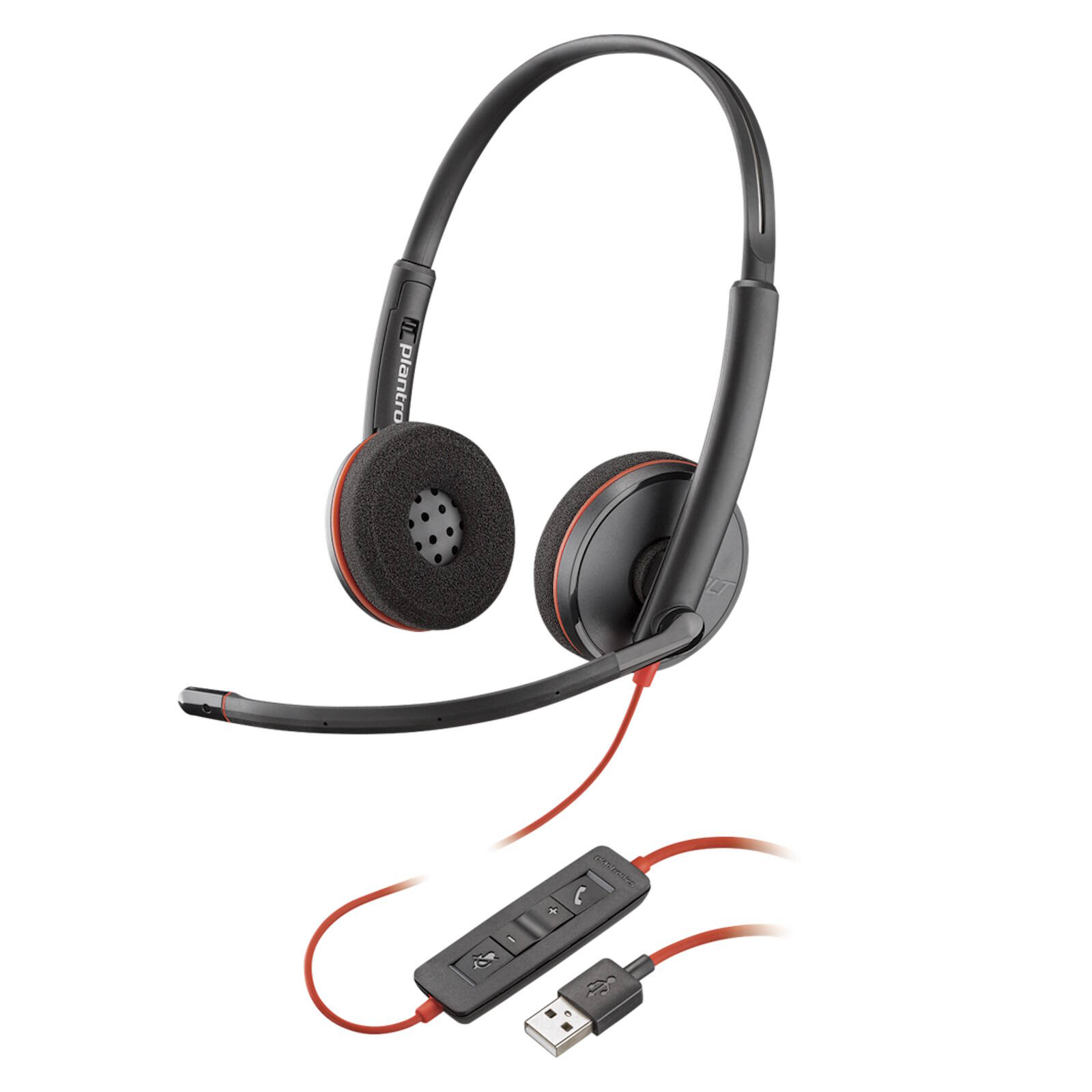 Poly Blackwire C3220 Headset with Mic - USB Connection (209745-201)