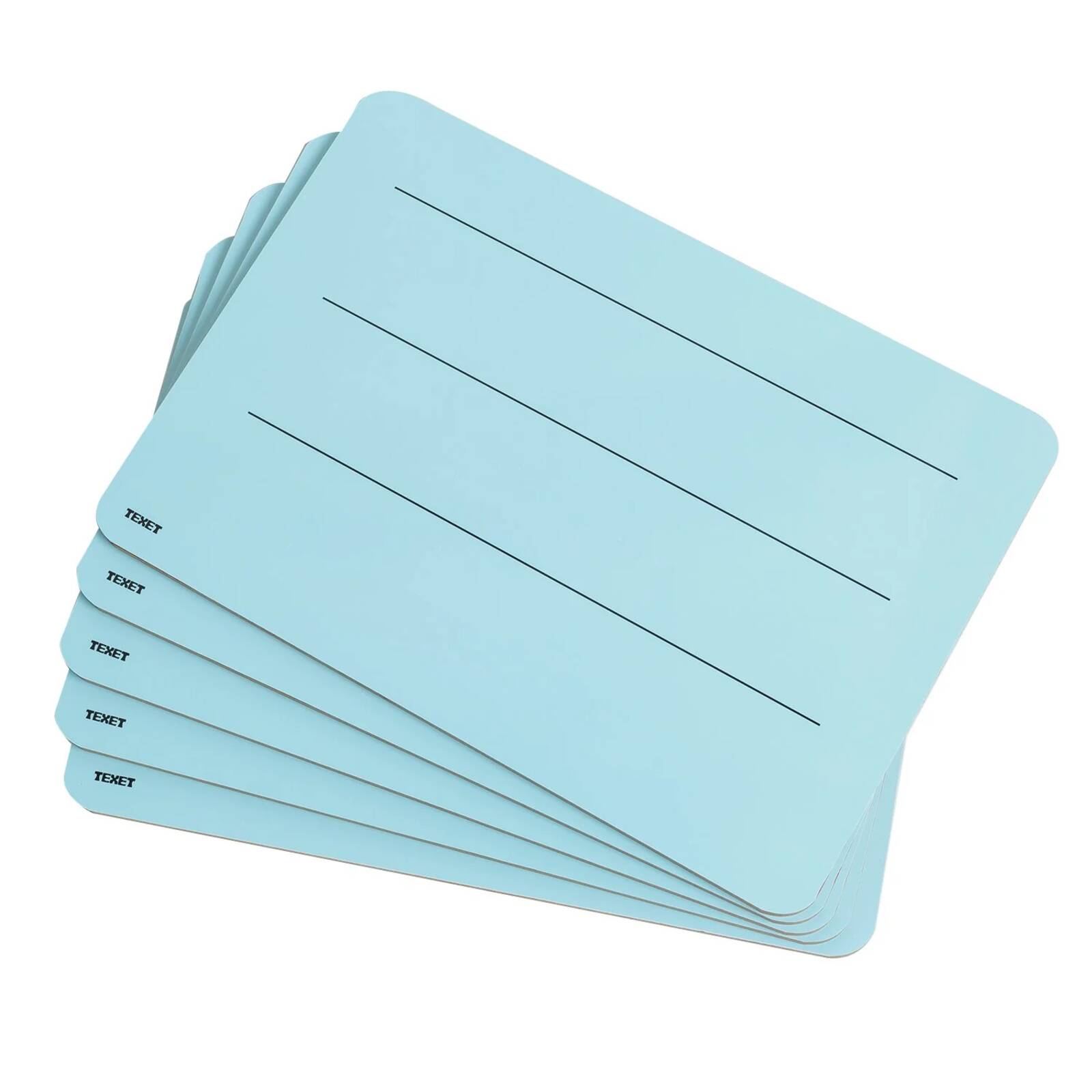 Texet A4 Rigid 3 Line Double-Sided Lapboard Blue Pack of 5