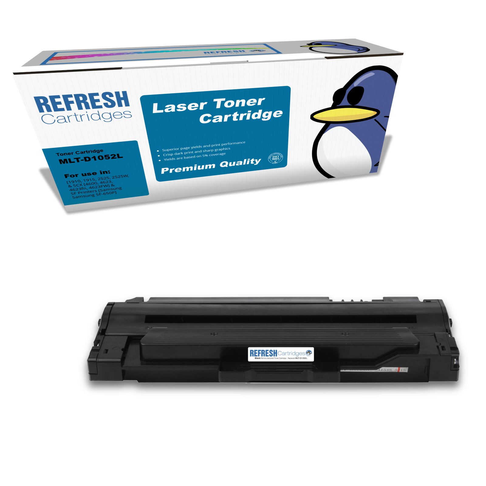 Remanufactured 1052L (MLT-D1052L/ELS) High Capacity Black Toner Cartridge Replacement for Samsung Printers