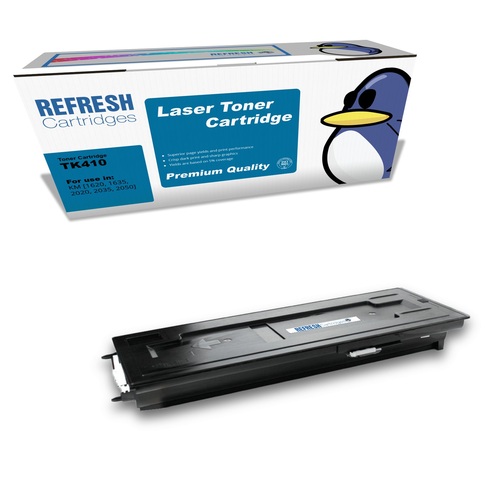 Remanufactured TK-410 (370AM010) Black Toner Cartridge Replacement for Kyocera Printers