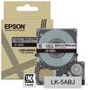 Epson LK-5ABJ Black on Matte Light Gray Tape Cartridge 18mm - C53S672087