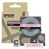 Epson LK-4PAS Gray on Soft Pink Tape Cartridge 12mm - C53S672103