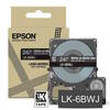 Epson LK-6BWJ White on Matte Black Tape Cartridge 24mm - C53S672084