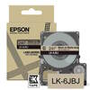 Epson LK-6JBJ Black on Matte Beige Tape Cartridge 24mm - C53S672092