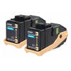 Original Epson S050608 Cyan Toner Cartridge Twin Pack
